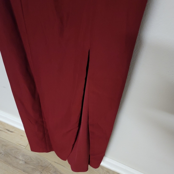 CLEARANCE NWT Dessy Collection by Vivian Diamond Halter Open Back Dress Size 4 - Picture 5 of 9